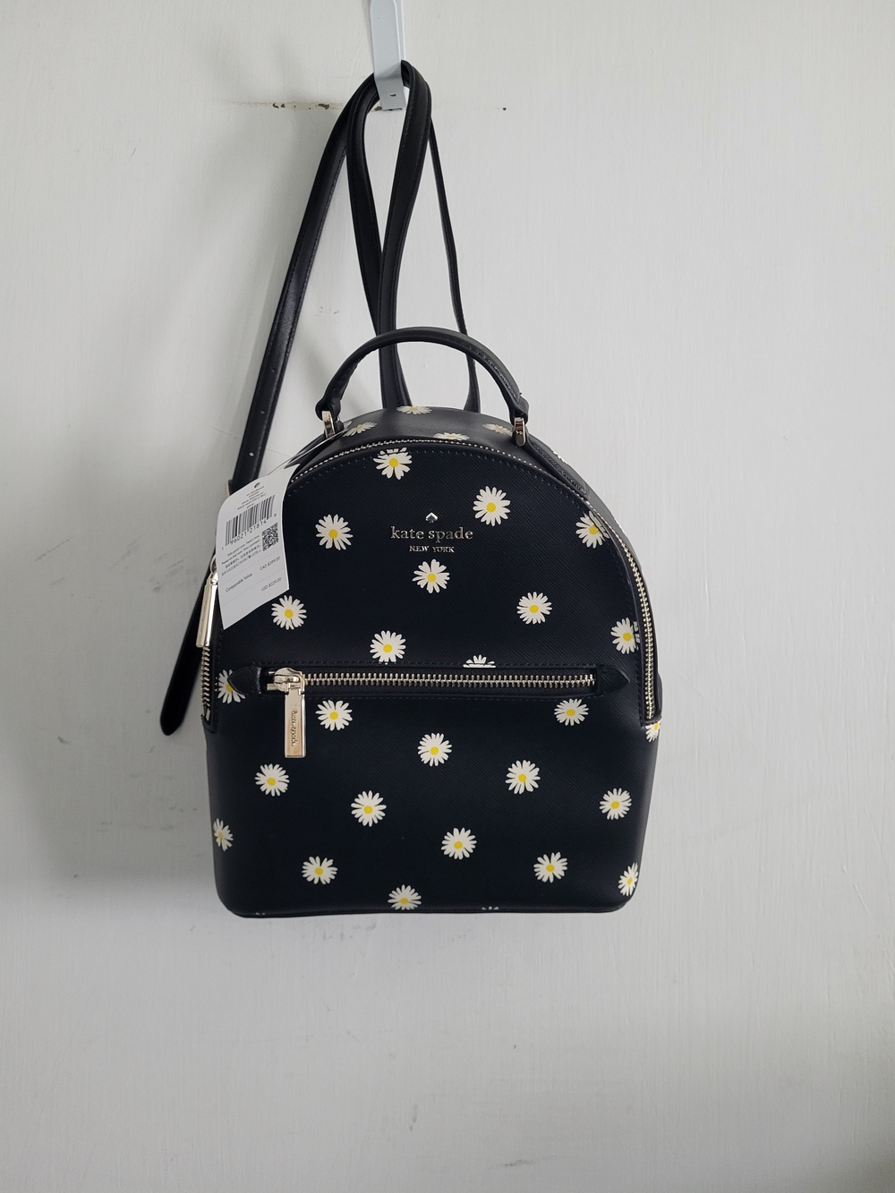 kate spade Black Daisy Mini Backpack